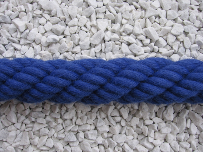 Handlaufseil/Treppenseil Ø 38-40mm Farbe royalblau aus 100% Polyacryl (a1050)
