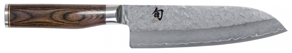 Damastmesser SHUN PREMIER Tim Mälzer TDM-1702 - 18 cm Klinge - Santokumesser (d3TDM1702)