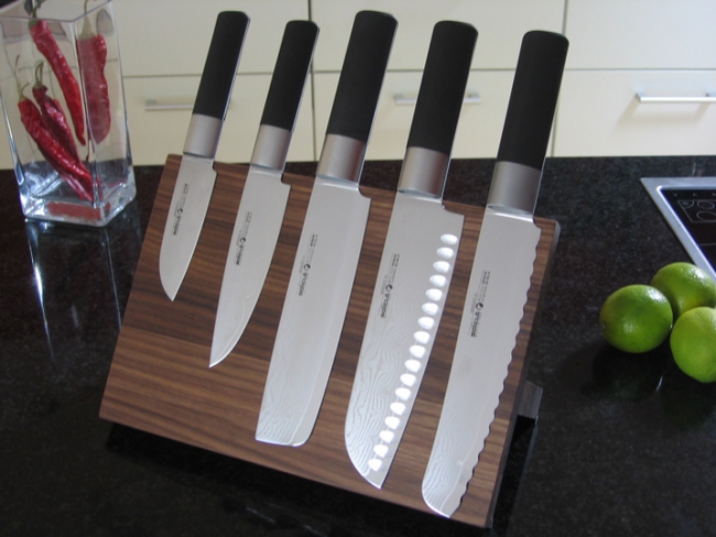 Felix Solingen Magnet Messerblock Nussbaum massiv (d909300)
