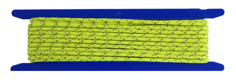 Reflektierendes Seil Ø 4.5mm Fb.neongelb - Länge 10 Meter (re610-10)