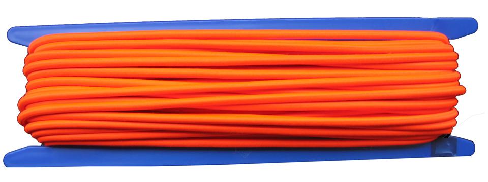 Gummiseil / Expanderseil Durchmesser 5mm 10 Meter Fb. neonorange (b100-10gu)