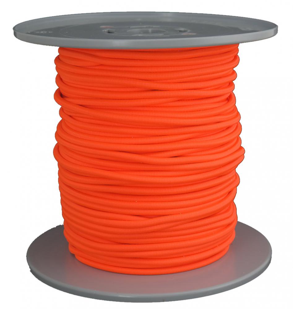 Gummiseil / Expanderseil Durchmesser 5mm 100 Meter Fb. neonorange (b100-100gu)