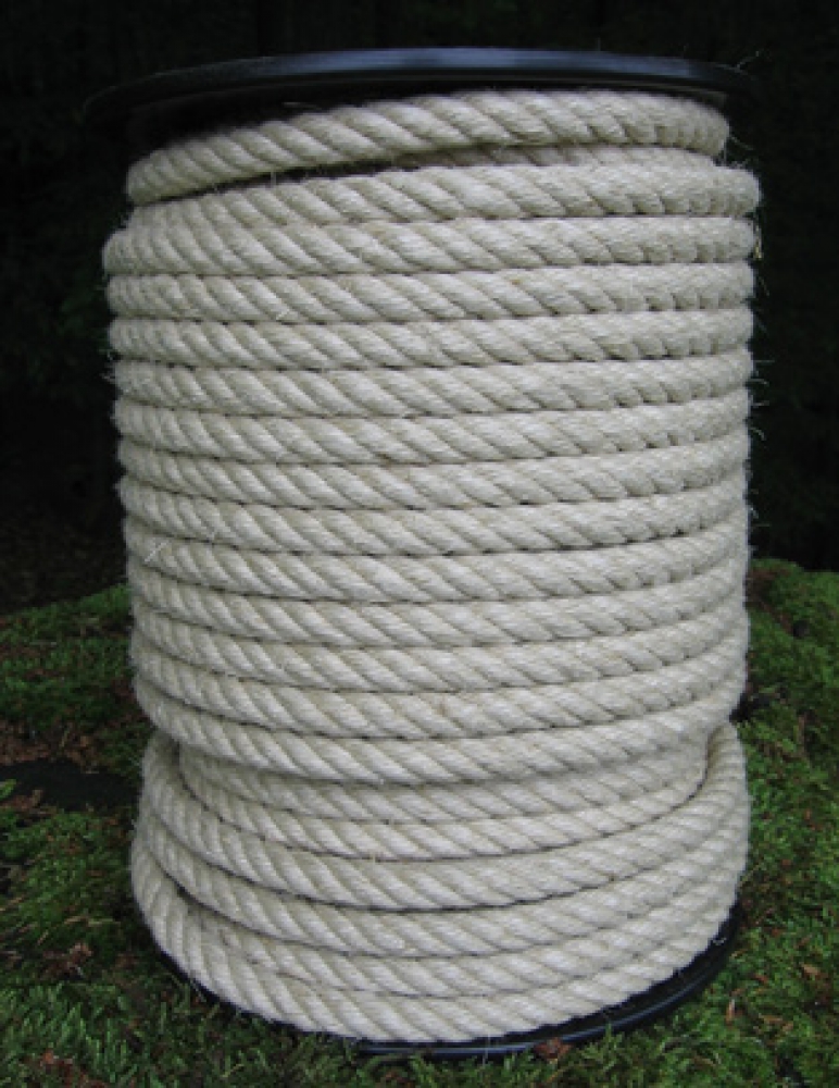 Hanfseil-Hemp Rope Durchmesser 12mm - 50 Meter (h1200-50)