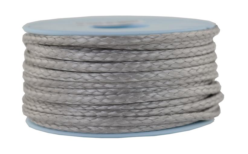 Dyneema Flechtleine / Seil / Dyneemaseil / Dyneema-Rope grau - Ø 3mm - 15 Meter (dy340-15)