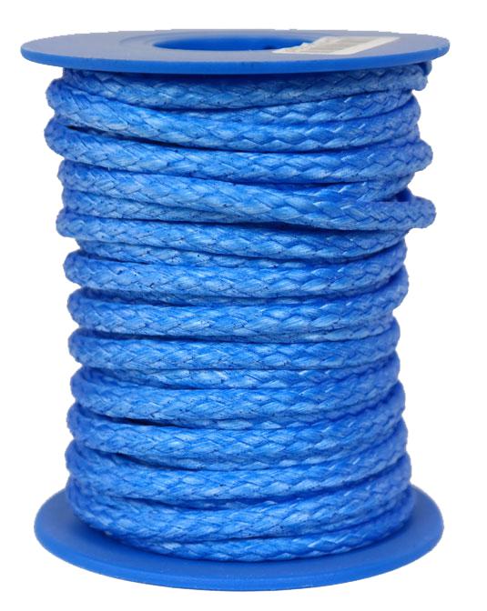 Dyneema Flechtleine / Seil / Dyneemaseil / Dyneema-Rope blau Ø 4mm - 10 Meter (dy410-10)
