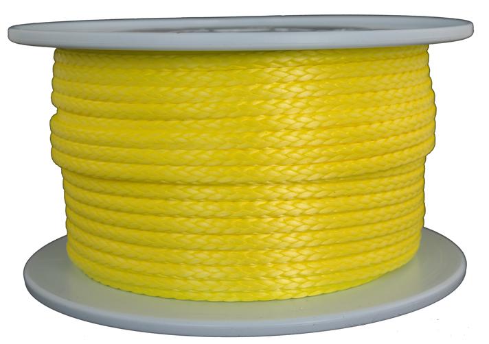 Dyneema Flechtschnur gelb Durchmesser 6mm - Länge 100 Meter (dy620-100)