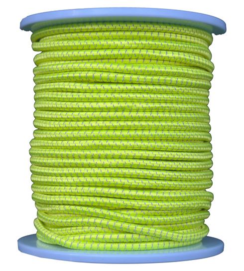 Gepolight ® Gummiseil / Expanderseil reflektierend - 50 Meter Fb. gelb (re800-50g) 