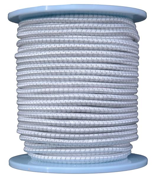 Gepolight ® Gummiseil / Expanderseil reflektierend - 50 Meter Fb. weiß (re810-50g)