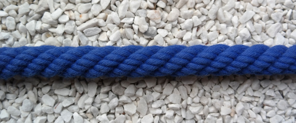 Handlaufseil/Absperrseil Ø 28mm Farbe royalblau aus 100% Polyacryl (a590)