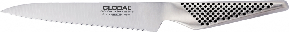 Global Messer GS-14R Brötchenmesser - 15cm Klinge (GL1577)