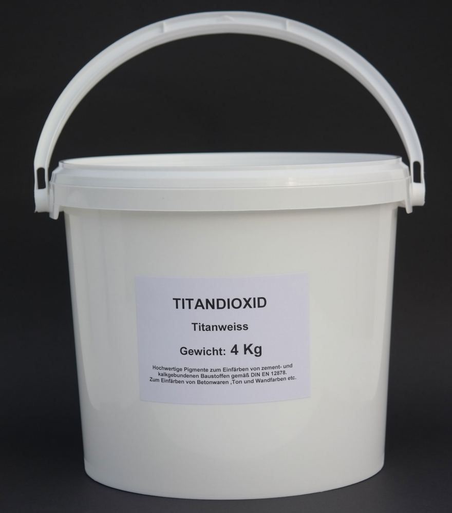  Farbpigmente Titandioxid Fb. weiß - Menge: 4 Kg (FPweiss4Kg)