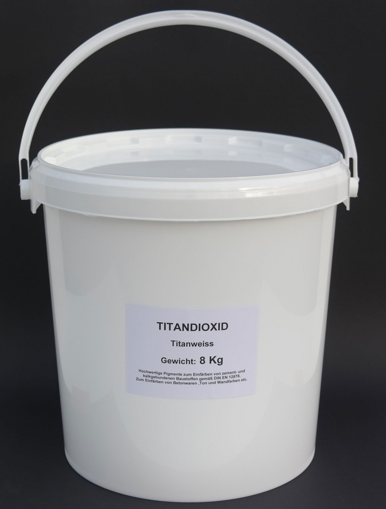  Farbpigmente Titandioxid Fb. weiß - Menge: 8 Kg (FPweiss8Kg)