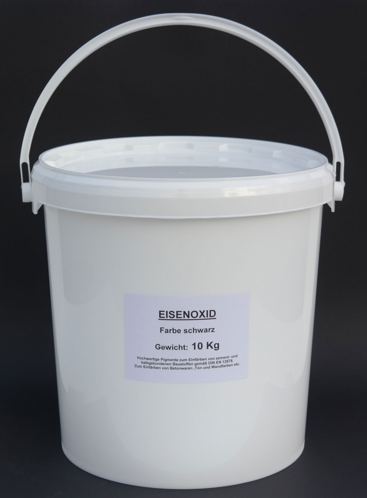 Farbpigmente Eisenoxid Fb. schwarz - Menge: 10 Kg (FPschwarz10Kg) 