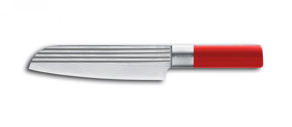 Felix-Solingen Damastmesser Absolute ML Lines Santokumesser 19cm Klinge (d516007)