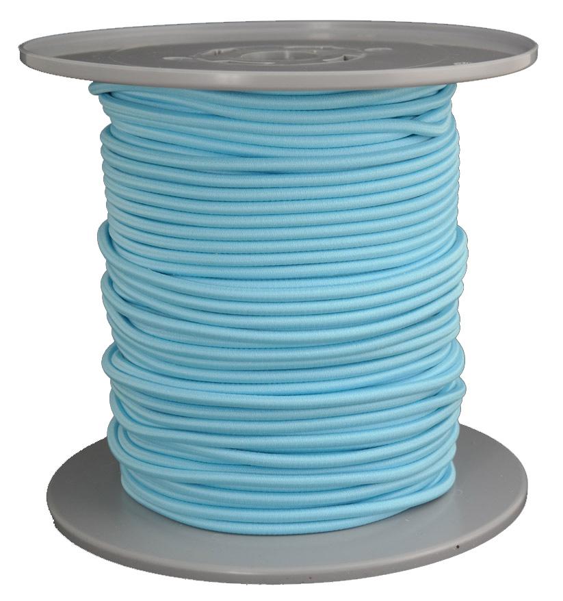 Gummiseil / Expanderseil Durchmesser 5mm 100 Meter Fb. neonblau (b150-100gu)