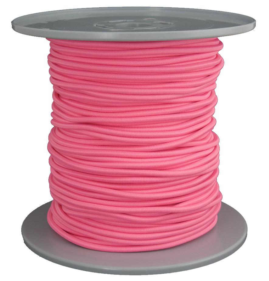Gummiseil / Expanderseil Durchmesser 5mm 100 Meter Fb. neonrosa (b170-100gu)