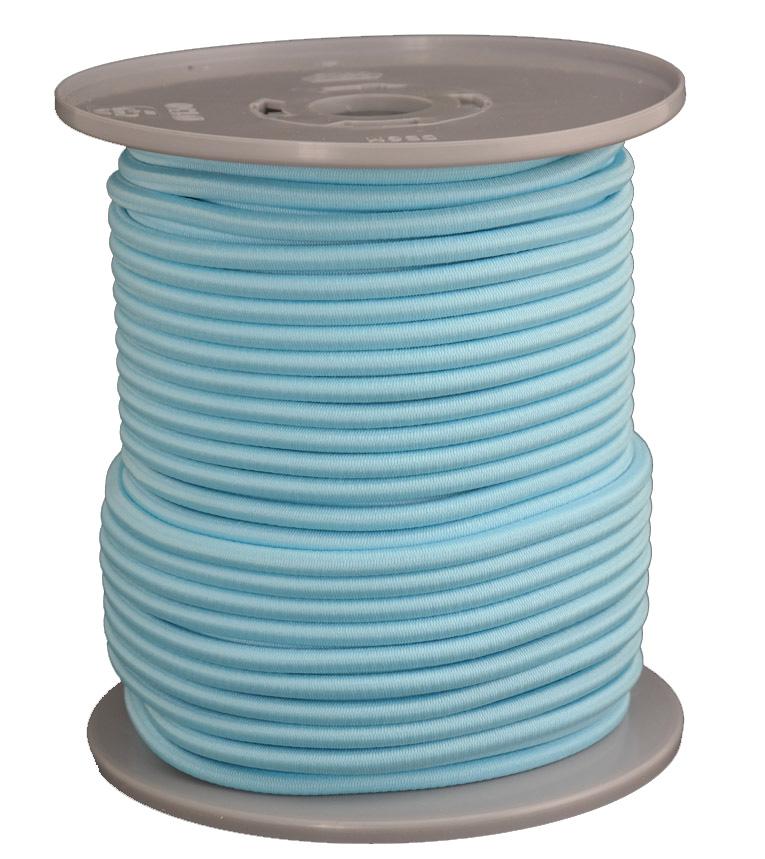 Gummiseil / Expanderseil Durchmesser 5mm 50 Meter Fb. neonblau (b150-50gu)