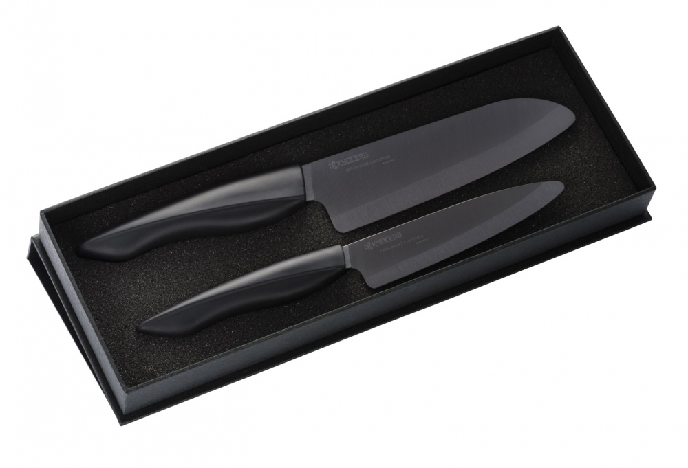 Kyocera Keramikmesser Shin Series Geschenkbox  Chef-Santokumesser + Obstmesser (kZK2PC)