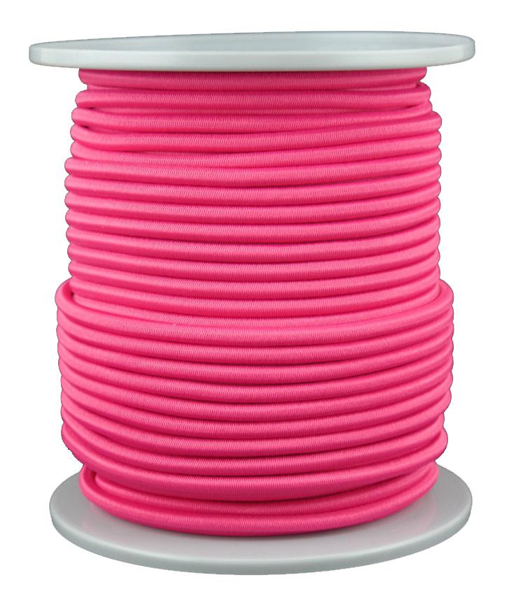 Gummiseil / Expanderseil Durchmesser 5mm 50 Meter Fb. neonpink (b130-50gu)
