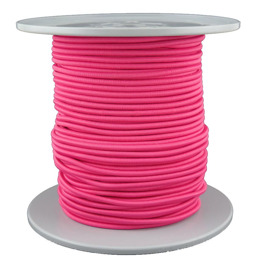 Gummiseil / Expanderseil Durchmesser 5mm 100 Meter Fb. neonpink (b130-100gu)