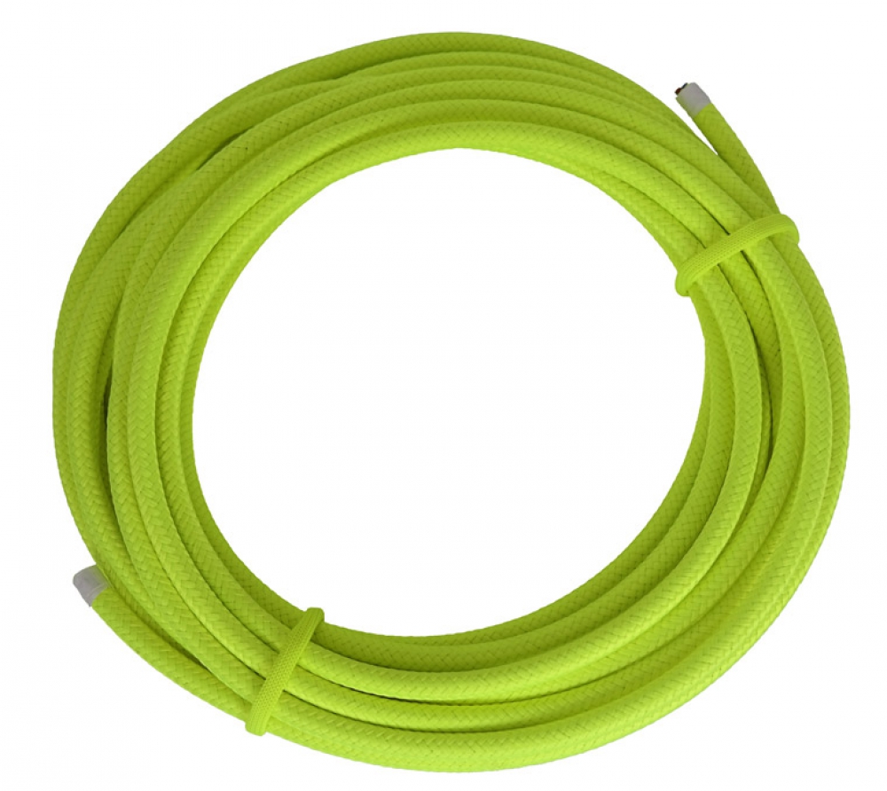 Stromkabel 3x1,5 mm² - Silikonkabel umflochten Fb. neon-gelb - Länge 10 Meter (G16-120k)