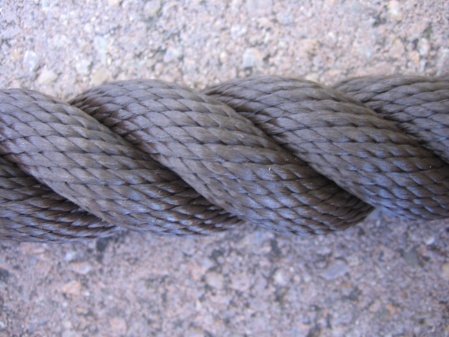 Handlaufseil/Absperrseil Ø Farbe sepiabraun aus 100% Polypropylen (a850)