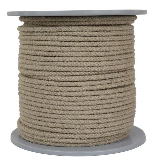 Leinenseil / Flachsseil Ø ca. 6mm - 100 Meter - 8fach geflochten (L600-100)