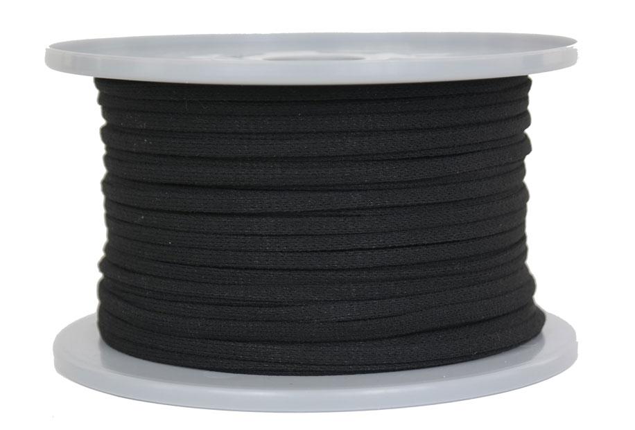 Gummikordel Elastikkordel Gummizug Elastikschnur Ø 3mm - 50 Meter - Fb. schwarz (GU-S-50)