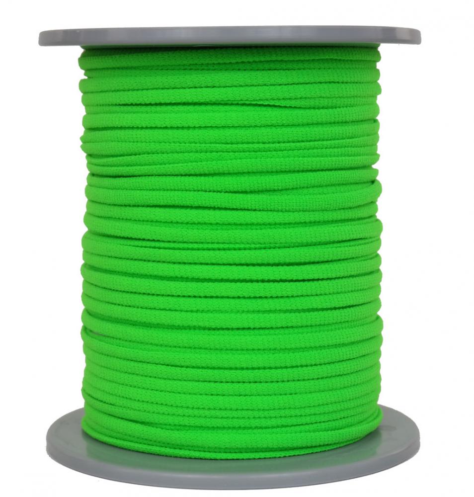 Gummikordel Elastikkordel Gummizug Elastikschnur Ø 3mm - 100 Meter - Fb. neongrün (GU-gr-100)
