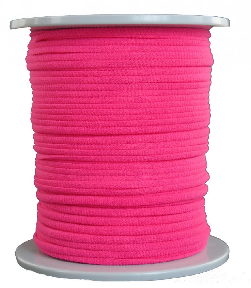 Gummikordel Elastikkordel Gummizug Elastikschnur Ø 3mm - 100 Meter - Fb. neonpink (GU-pi-100)