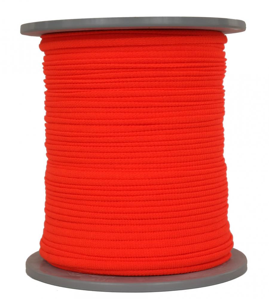 Gummikordel Elastikkordel Gummizug Elastikschnur Ø 3mm - 100 Meter - Fb. neonorange (GU-or-100)