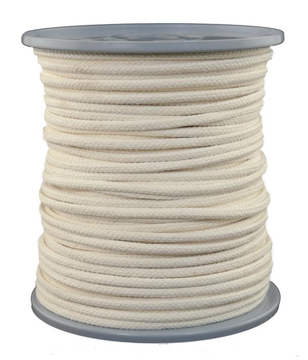 Baumwollseil 8fach geflochten Ø 4mm - Länge 100 Meter (BW4-100)