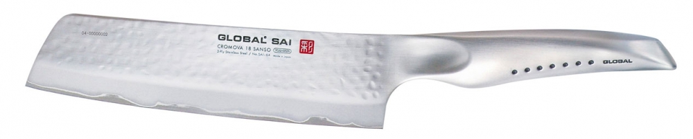 GLOBAL Kochmesser SAI-04 Gemüsemesser 19cm Klinge (GL2203)