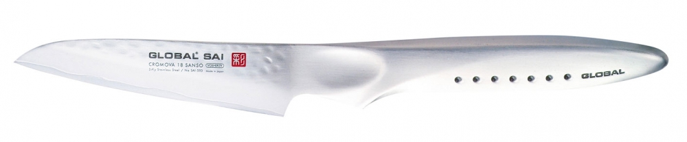 GLOBAL Kochmesser SAI-S03R Schälmesser gerade 9cm Klinge (GL2224)