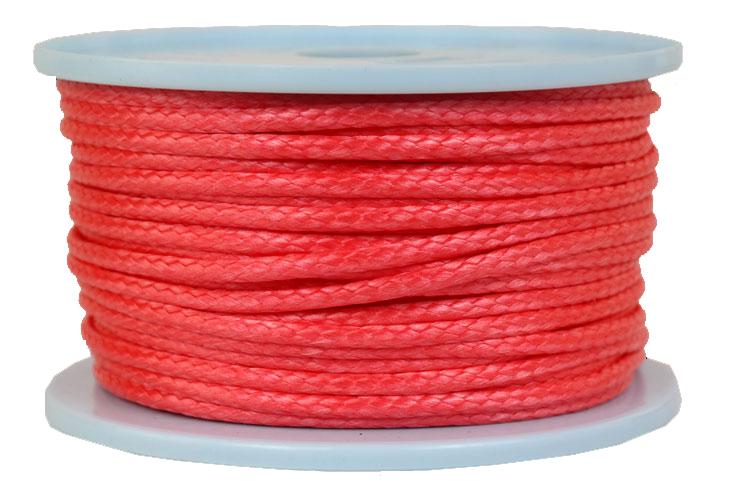 Dyneema Flechtleine / Seil / Dyneemaseil / Dyneema-Rope rot Ø 4mm - Länge: 50 Meter (dy400-50)