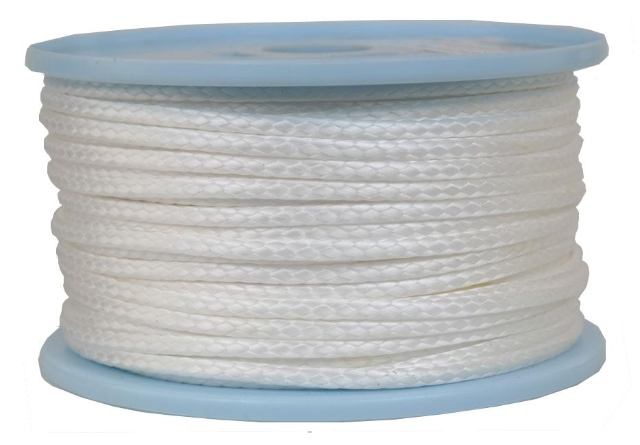 Dyneema Flechtleine / Seil / Dyneemaseil / Dyneema-Rope weiss Ø 4mm - Länge: 50 Meter (dy430-50)