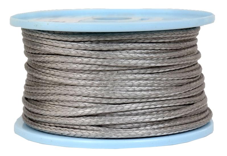 Dyneema Flechtleine / Seil / Dyneemaseil / Dyneema-Rope grau Ø 4mm - Länge: 50 Meter (dy440-50)