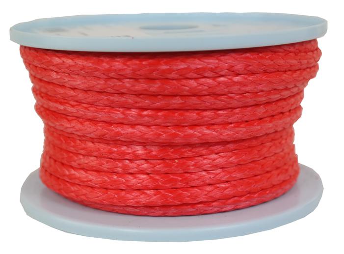 Dyneema Flechtschnur rot Durchmesser 5mm - Länge: 20 Meter (dy500-20)