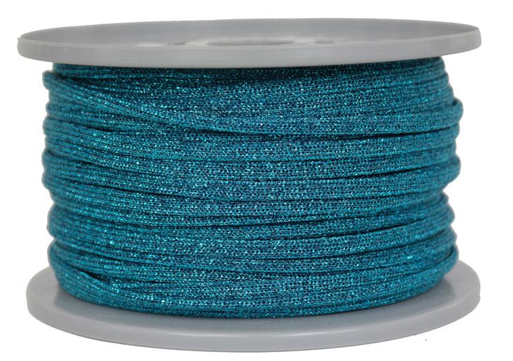 Kordel / Schnur Ø 3,5mm Fb. austral / glitzernd - 50 Meter (GLi-AU-50)