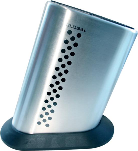 Global Messerblock G-835BD für max. 10 Messer max. 24cm + Schleifstab oder Schere (GL1730)