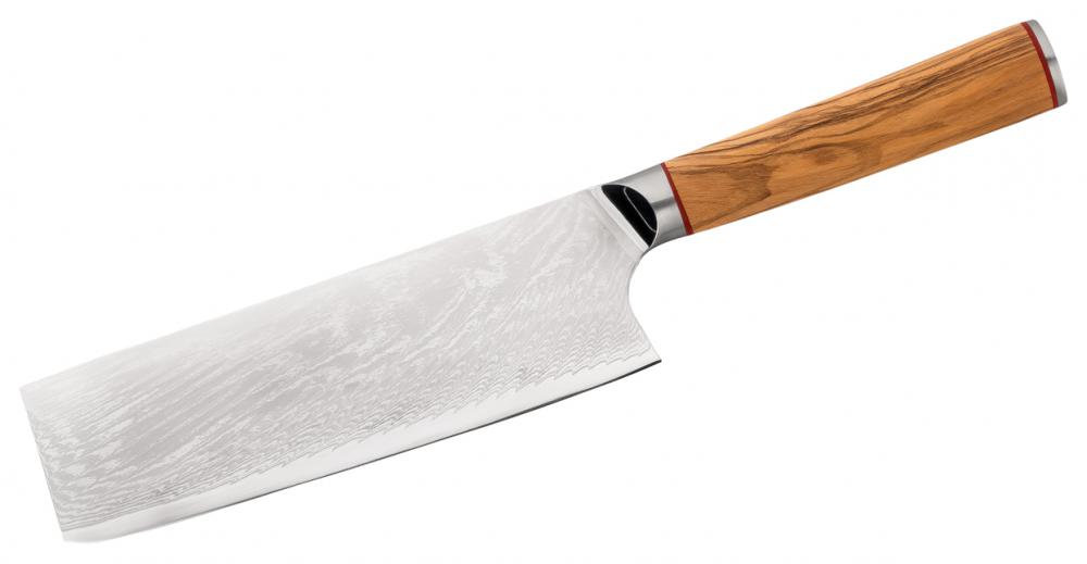 Kochmesser Chai Dao Damast, Olive 17,5cm Klinge (d392140)