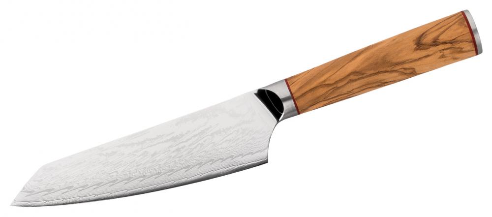 Kochmesser Chef Damast, Olive 16cm Klinge (d392150)