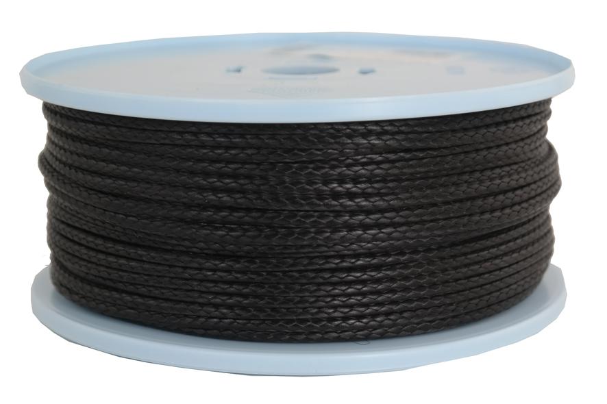 Dyneema Flechtleine / Seil / Dyneemaseil / Dyneema-Rope schwarz Ø 4mm - 100 Meter (dy450)