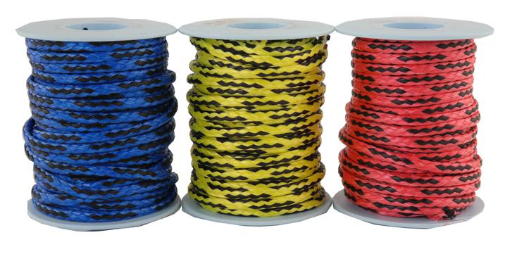Dyneema Flechtleine / Seil / Dyneemaseil / Dyneema-Rope  - Ø 4mm - 3 x 10 Meter  (dy490-10) 