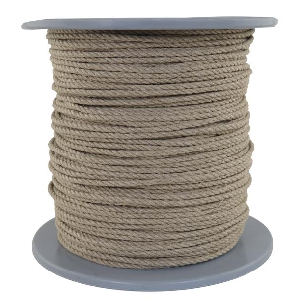 Hanfseil-Hemp Rope Durchmesser 4mm - 200 Meter (h400-200)
