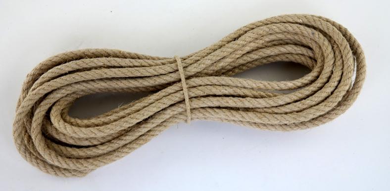Hanfseil-Hemp Rope Durchmesser 10mm - 10 Meter (h1000-10)