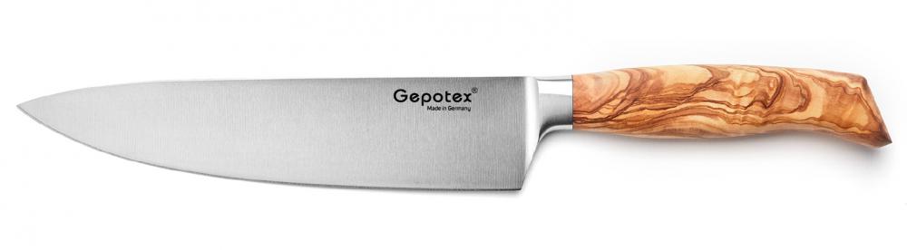 Gepotex ® Kochmesser 21cm Klinge Griff aus Olivenholz (g100521)