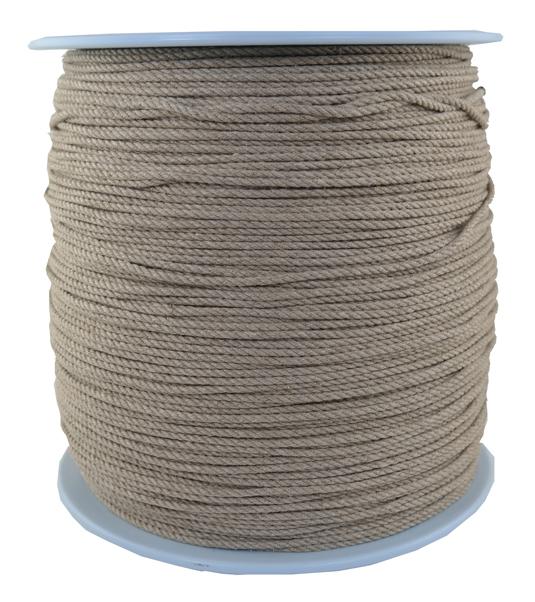 Hanfseil-Hemp Rope Durchmesser 4mm - 1000 Meter (h400-1000)
