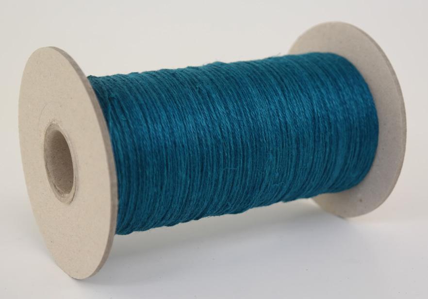 Leinengarn / Flachsgarn Lauflänge 400 Meter - Gewicht 200g - Farbe petrol (L200gP)
