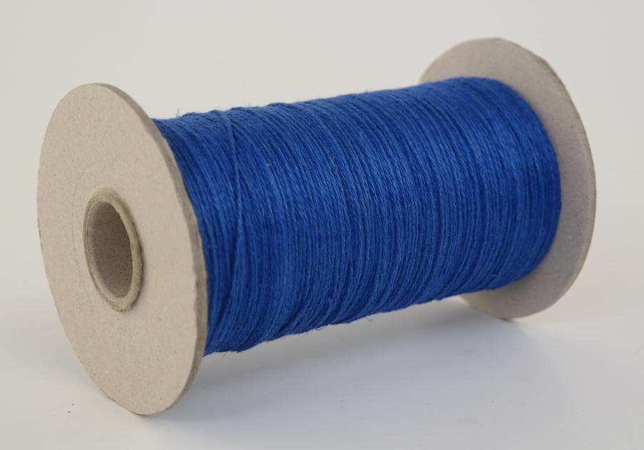 Leinengarn / Flachsgarn Lauflänge 400 Meter - Gewicht 200g - Farbe blau (L200gB)